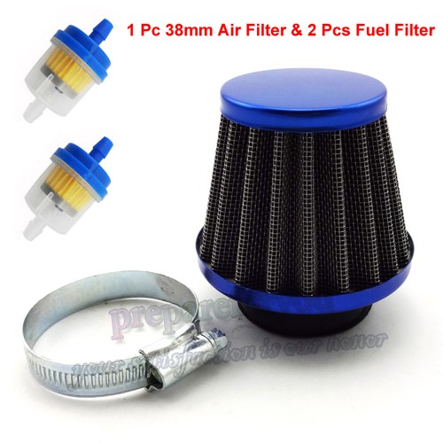 38mm blue air filter fuel - air,