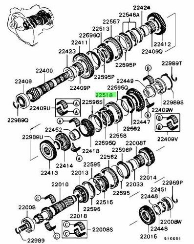 Hub 5th rev synch for - &,