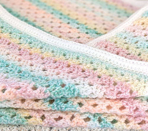 Handmade crochet baby blanket - crochet,