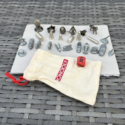 Monopoly metal tokens game - metal,