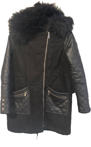 River island black fur - black, trim