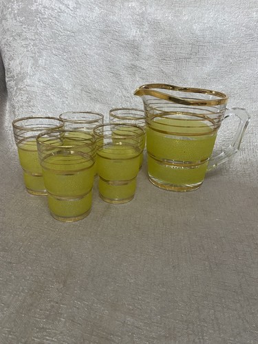 Vintage gold frosted - vintage, striped