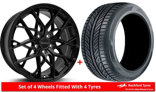 Alloy wheels tyres romac - 18",