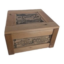 Wooden Vegetable Storage Box Cottage Delight Staffordshire England Finest BU14