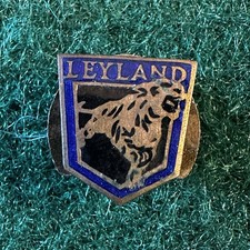 Vintage Enamel Leyland Tiger Buttonhole Lapel Badge