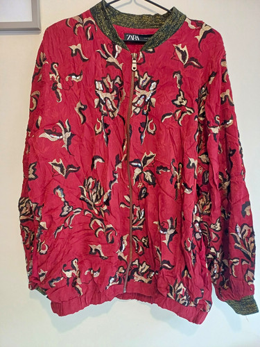 Zara women red floral - women's, sequin
