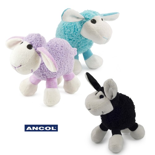 Dog toy lamb plush - plush, lilac