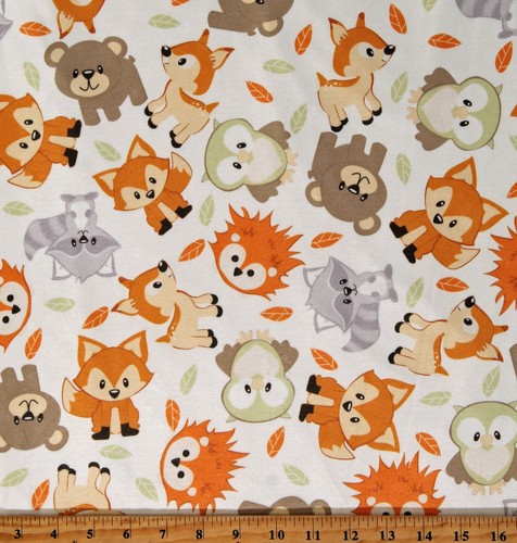 Minky woodland buddies cute - minky,