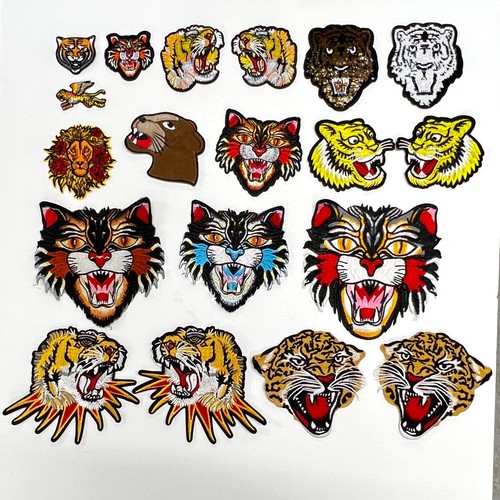 Tiger head embroidery iron - head, on