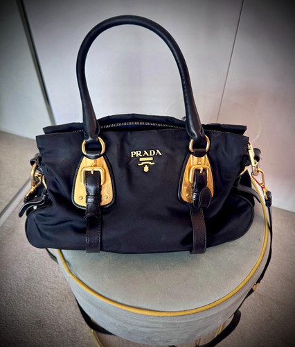 Prada black nylon - nylon, leather