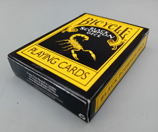 PLAYING CARDS Bicycle - Black Scorpion Deck  - Made in U.S.A. BOXED