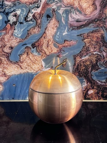 Vintage ice bucket - ice, with