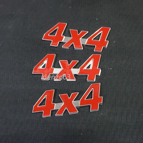 Small red 4x4 chrome silver - 3x,