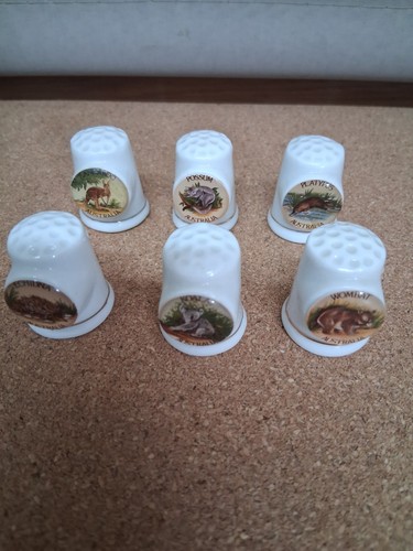 Vintage thimbles animal - thimbles, x
