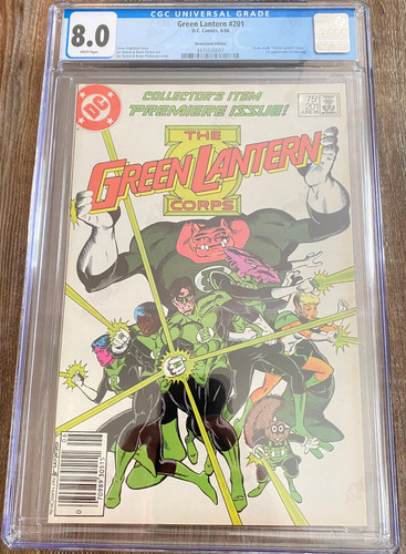 Green lantern 201 cgc - cgc, 8.0
