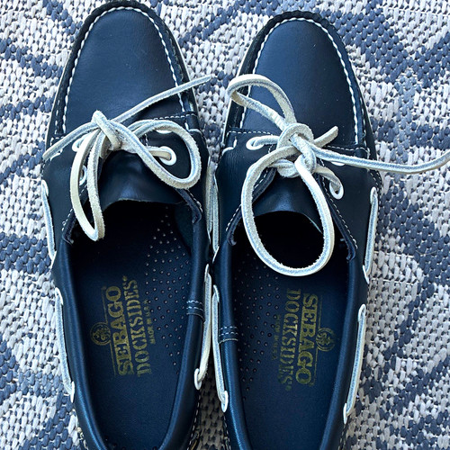 Sebago ladies blue leather - ladies,