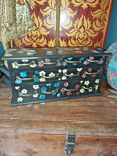 Vintage wooden hand painted - wooden,