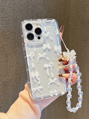 Clear bow phone case - phone, with