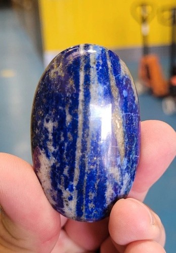 Lapis lazuli palmstone crystal - lapis,