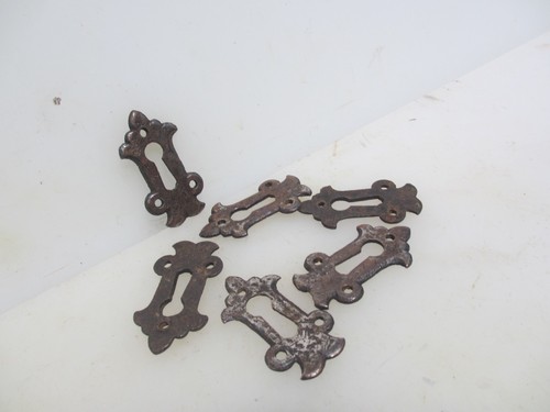 Vintage iron door escutcheon - door,