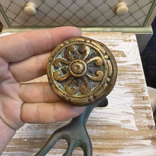 Vintage brass bronze dolphin - bronze,