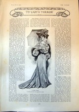 Antique Print Race Gown Queen