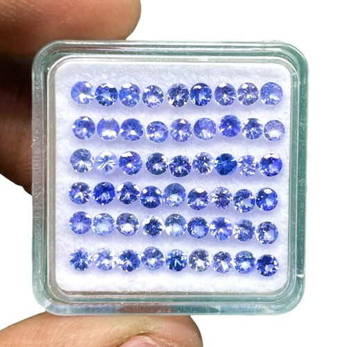 Pcs natural tanzanite 3mm - pcs,