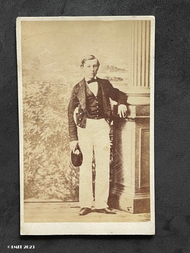 Cdv young man uniform - uniform, cap