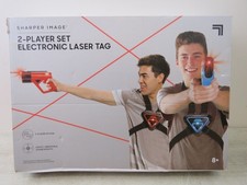 Sharper Image 2-Player Electronic Laser Tag Set - Red & Blue, In Box