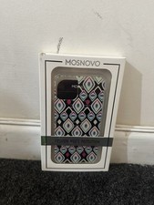 Mosnovo iPhone 11 Pro Geometric Diamond Pattern Phone Case w/ Box - New
