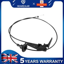 Bonnet Release Cable w/ Pull Handle For Peugeot Partner Citroen Berlingo Black