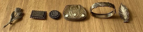 Joblot antique silver white - joblot, silver(