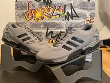 Mens Adidas ZX Flux Torsion Trainers UK 10 grey/black smart casual gym ?