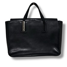 Montblanc Men's Business HandBag Briefcase Leather Black Approx 15 x 10 x 4