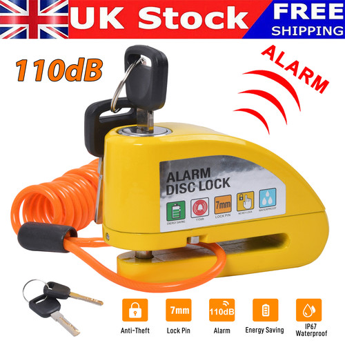 Motorcycle alarm disc lock - motorcycle,