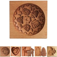 Wooden cookie moulds - wooden,
