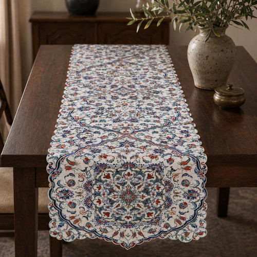 Ottoman floral velvet - ottoman, table