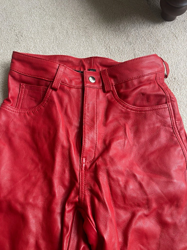 Unisex real red leather - unisex,