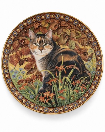Lesley anne ivory cat plate - anne,