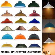 Retro Metal Lamp Shades Ceiling Light Shades Easy Fit  Pendant Ligh Shades.