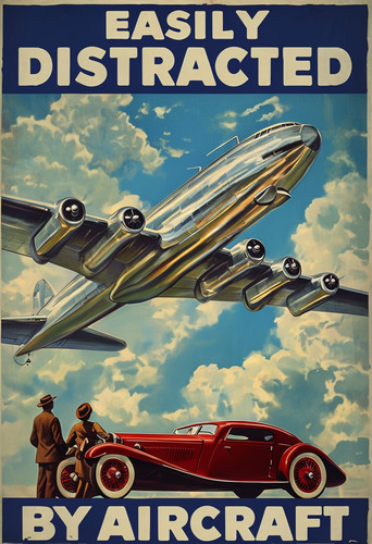 Easily distracted aircraft - easily,