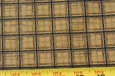 By 1/2 Yd, Brown & Black Plaid