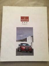 Rover 600 Series Car Brochure - 1993