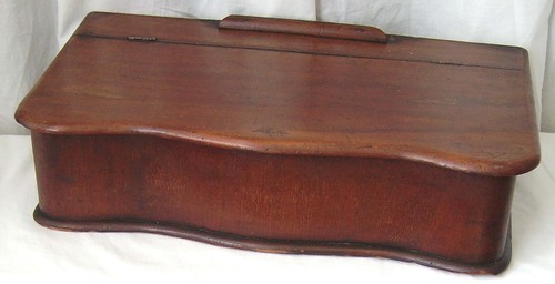 Antique mahogany serpentine - antique,
