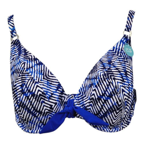 Printed plunge bikini - printed,