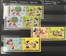 DISNEY STAMPS LESOTHO 8 STAMPS