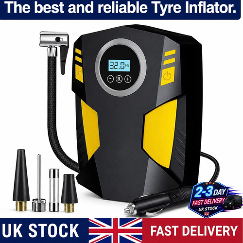 Car tyre inflator pump - car,
