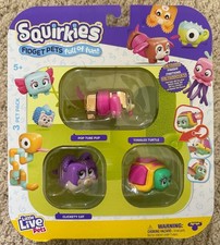 Squirkies Fidget Pets - Little Live Pets - Pop Tube Pup, Clickety Cat, Turtle