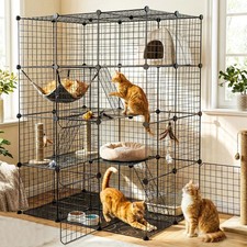 4 Tiers Cat Dog Cage Indoor