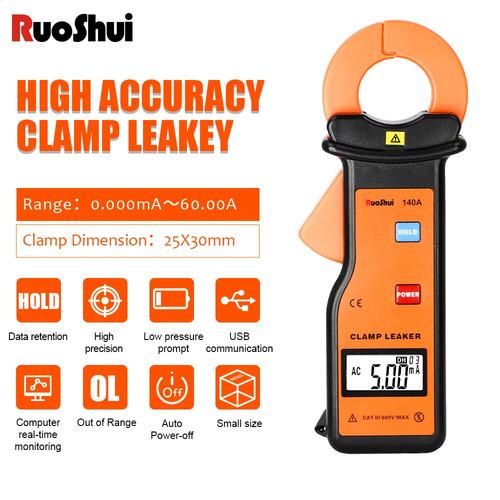 Leakage clamp meter 60a - meter,